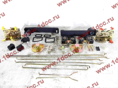 Ремкомплект замков на две двери (ручки внутренние, наружные, личинки, тяги) SH F3000/SH F2000 SHAANXI / Shacman (ШАНКСИ / Шакман)  фото 1 Мурманск