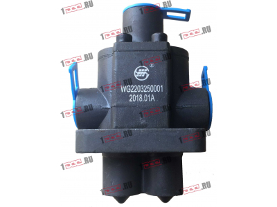 Клапан управления КПП (2 штока+3 отв. под трубки) H3 HOWO (ХОВО) WG2203250001 фото 1 Мурманск